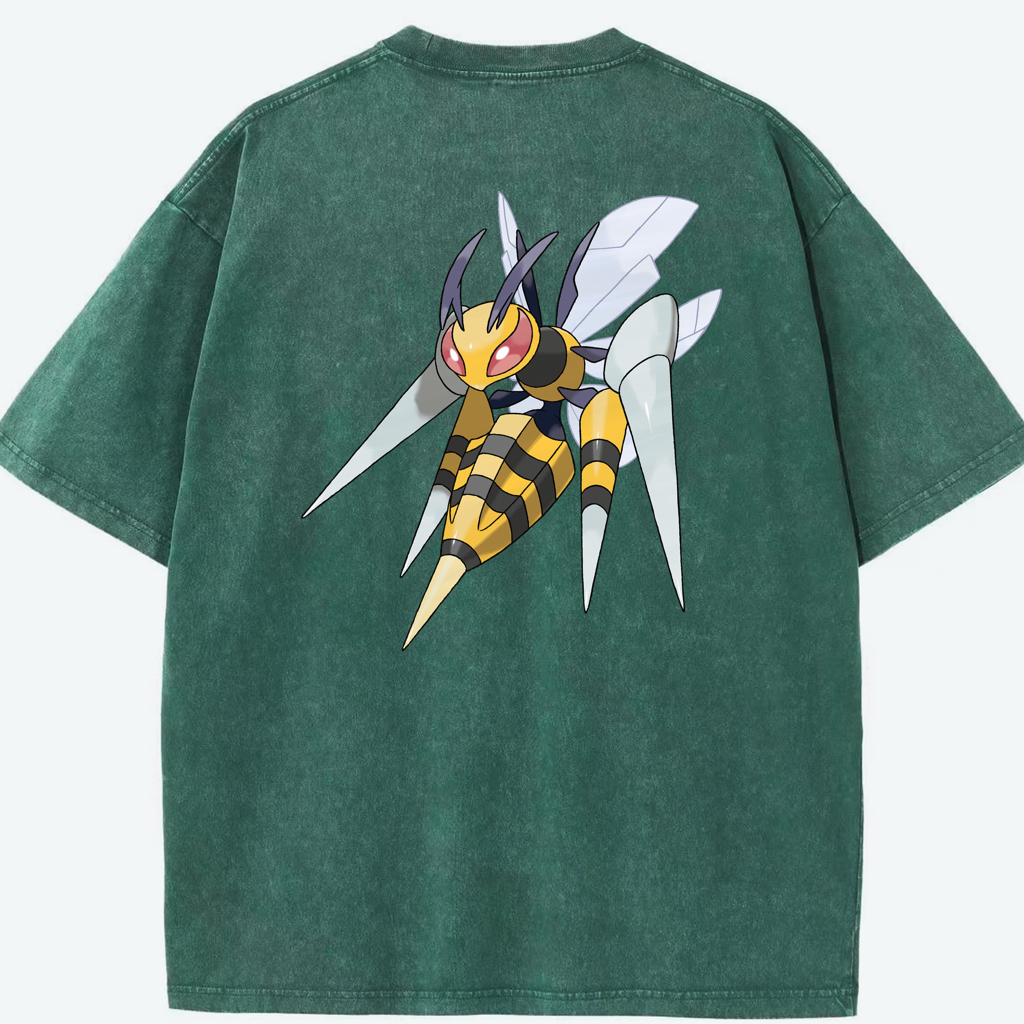 （画像用） ポケットモンスター Pokémon 綿100% ヴィンテージ風 半袖Tシャツ（背面プリント）